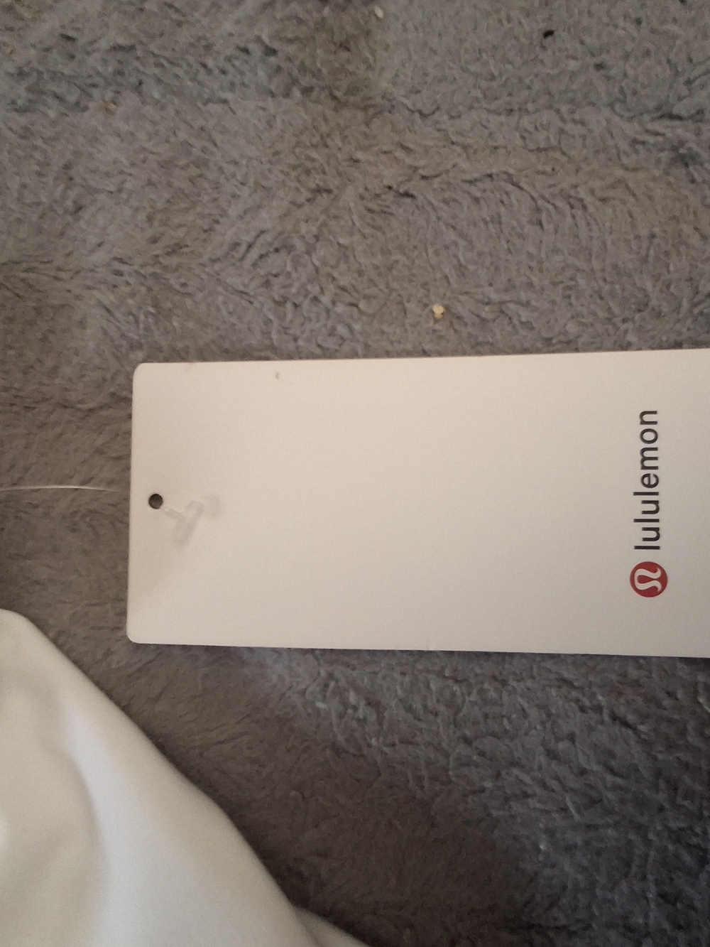 lululemon athletica White Cropped Active Top with Logo
